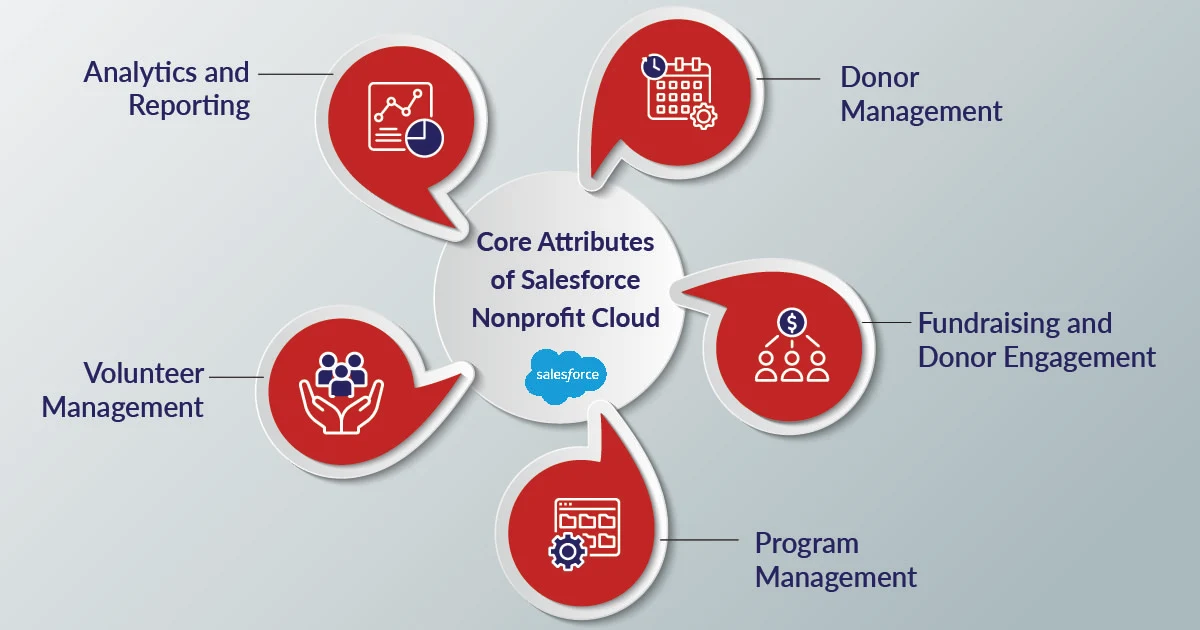 Core attributes of salesforce nonprofit cloud